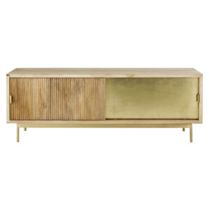 Wohnli Möbelsuche - TV-Möbel mit 2 Schiebetüren aus Mangoholz