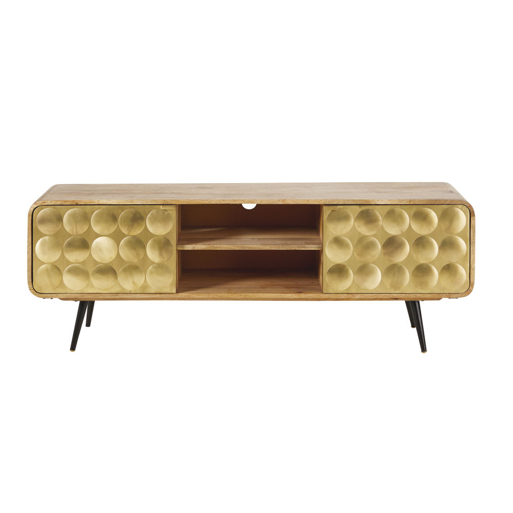 wohnli-moebel-suche-TV-Moebel-mit-2-Schubladen-im-Vintage-Stil-aus-massivem-Mangoholz Wohnli Möbelsuche - TV-Möbel mit 2 Schubladen im Vintage-Stil