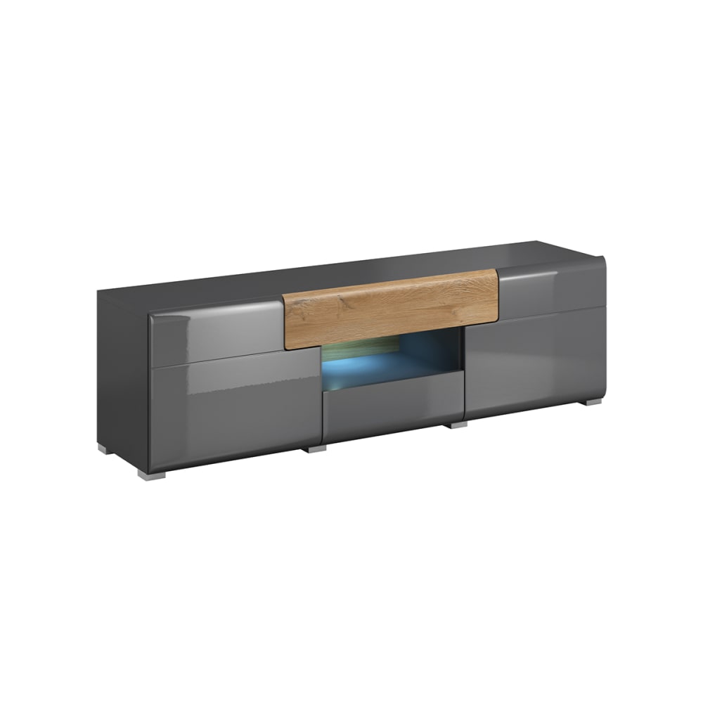 wohnli-moebel-suche-TV-Moebel-mit-2-Schubladen-und-2-Tueren-Grau-und-Holzoptik-159cm Wohnli Möbelsuche - TV-Möbel mit 2 Schubladen und 2 Türen