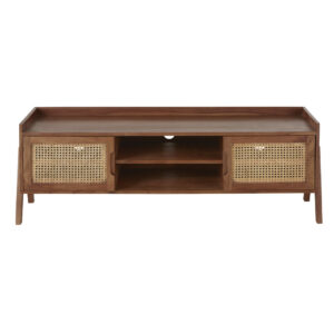Wohnli Möbelsuche - TV-Möbel mit 2 Türen aus Rattangeflecht