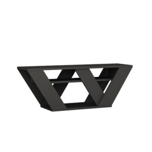 Wohnli Möbelsuche - TV-Möbel mit 3 Regale L110 cm - Anthrazitgrau