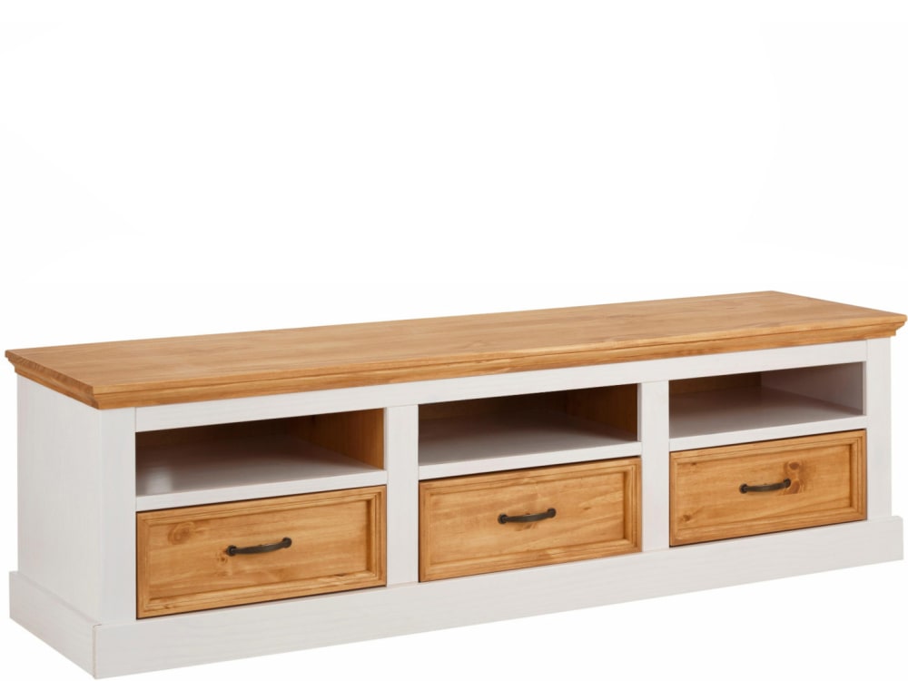 Wohnli Möbelsuche - TV-Möbel mit 3 Schubladen aus Kiefer