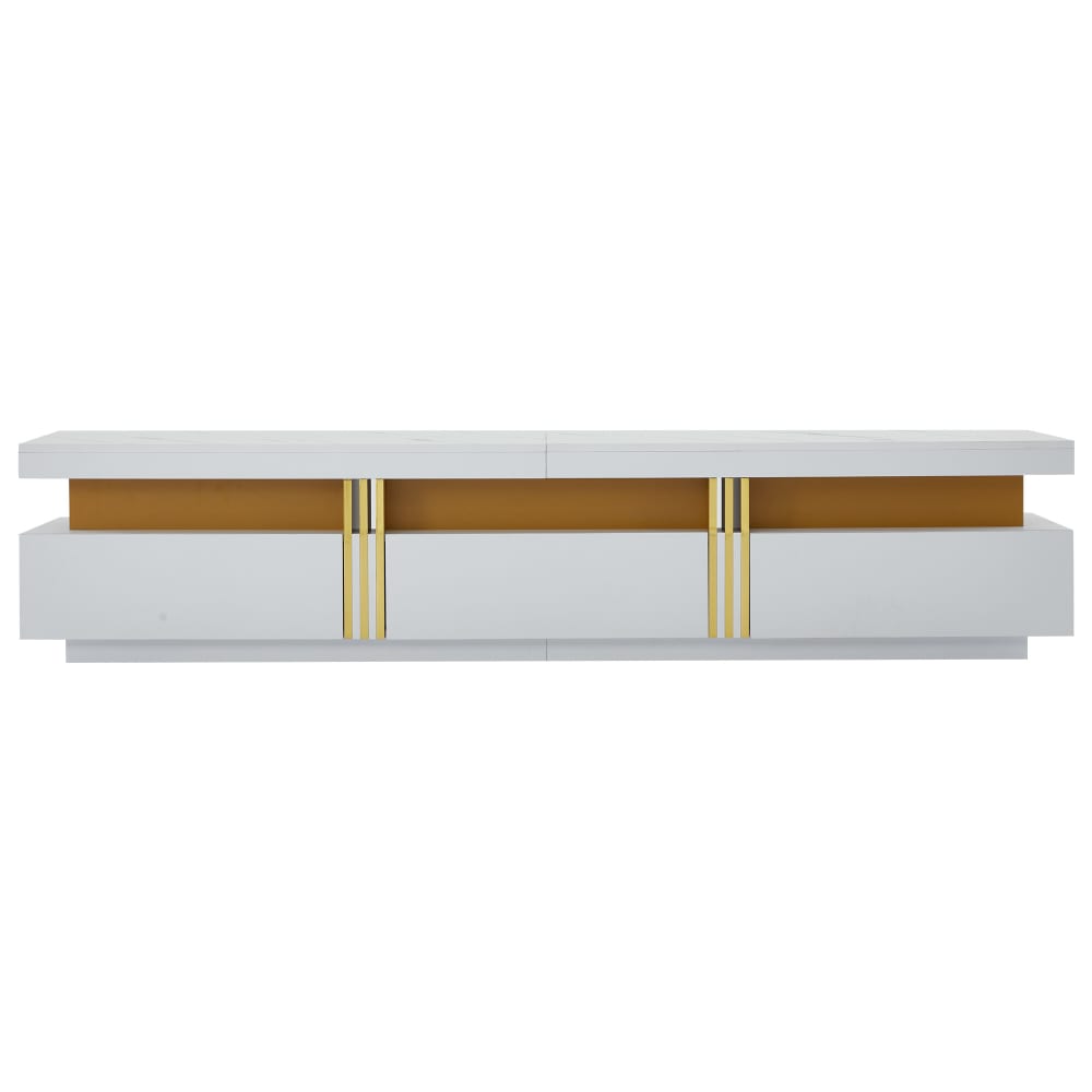 wohnli-moebel-suche-TV-Moebel-mit-3-goldenen-Schubladen-weiss Wohnli Möbelsuche - TV-Möbel mit 3 goldenen Schubladen
