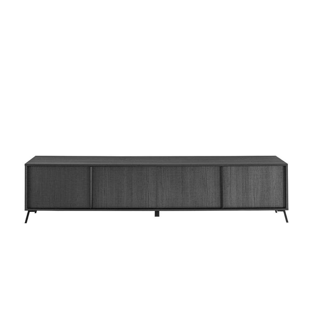 wohnli-moebel-suche-TV-Moebel-mit-4-Tueren-L205-cm-Schwarz Wohnli Möbelsuche - TV-Möbel mit 4 Türen L205 cm - Schwarz