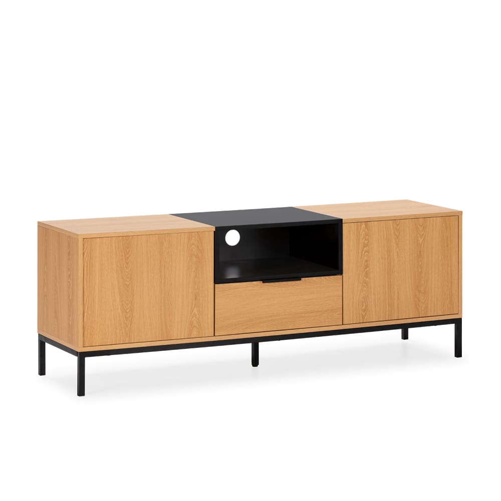wohnli-moebel-suche-TV-Schrank-2-tueren-1-schublade-Eichenfarbe Wohnli Möbelsuche - TV-Schrank 2 türen 1 schublade Eichenfarbe
