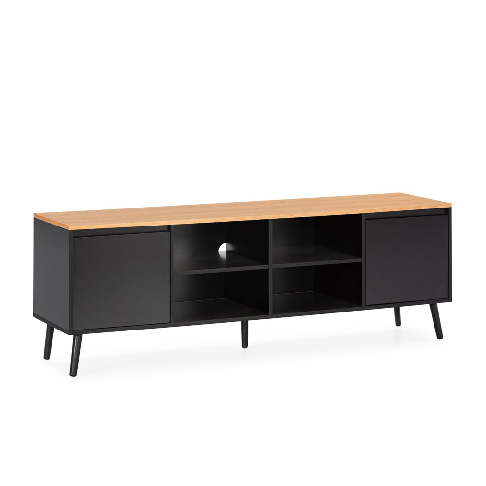 wohnli-moebel-suche-TV-Schrank-2-tueren-schwarze-Farbe Wohnli Möbelsuche - TV-Schrank 2 türen schwarze Farbe