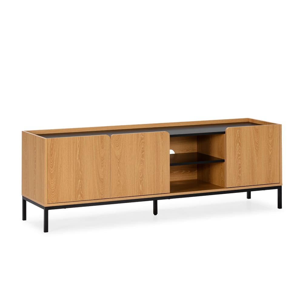 wohnli-moebel-suche-TV-Schrank-3-tueren-Eichenfarbe Wohnli Möbelsuche - TV-Schrank 3 türen Eichenfarbe