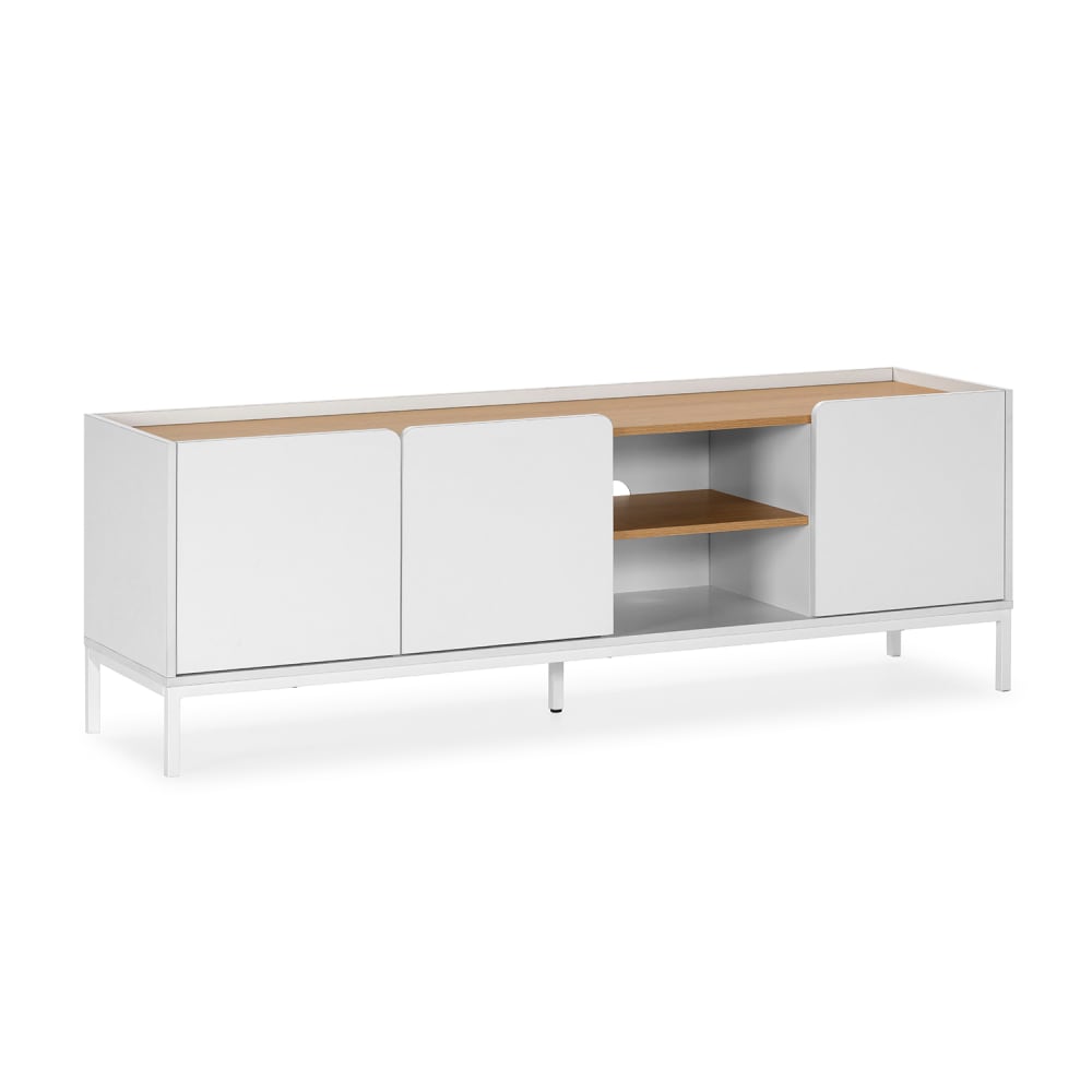 wohnli-moebel-suche-TV-Schrank-3-tueren-Weiss Wohnli Möbelsuche - TV-Schrank 3 türen Weiß