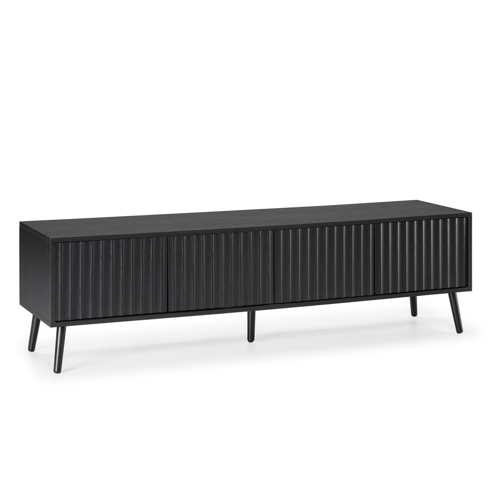 Wohnli Möbelsuche - TV-Schrank 4 Türen Schwarz