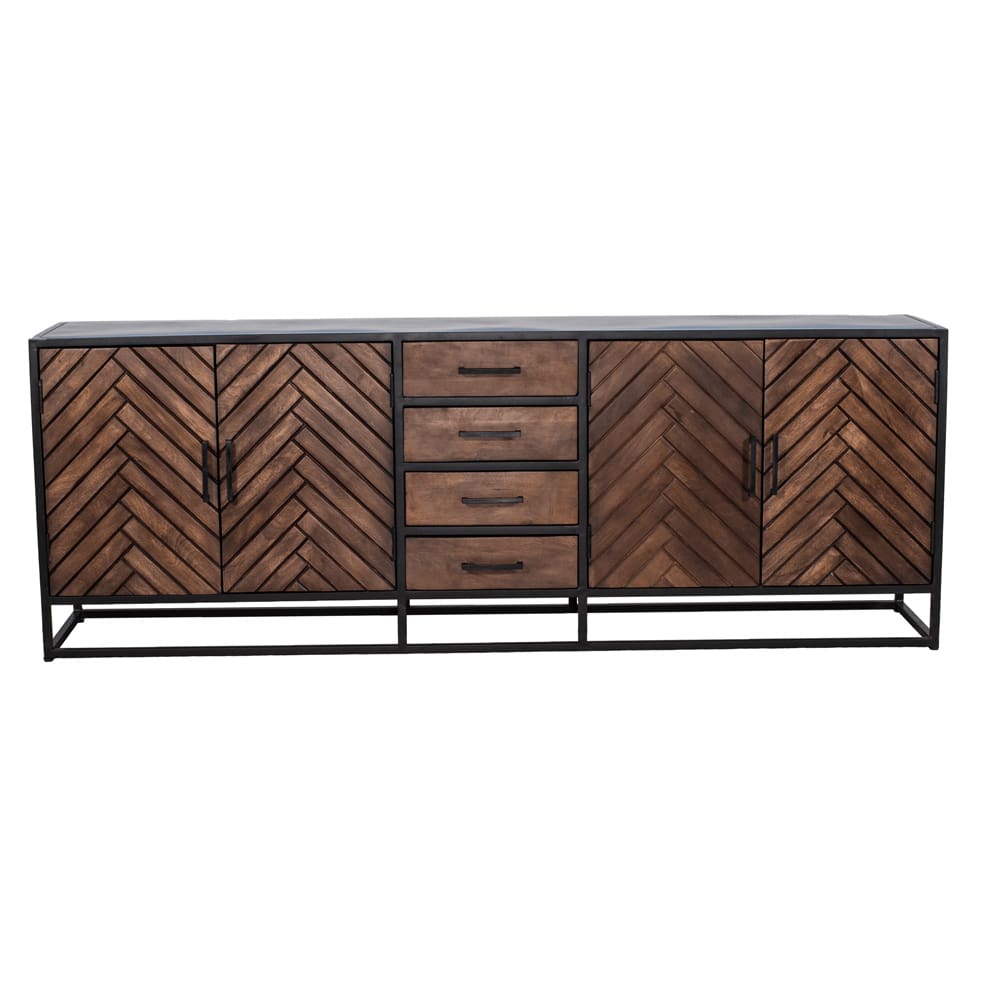 wohnli-moebel-suche-TV-Schrank-Herringbone-aus-Mangoholz-165cm-braun Wohnli Möbelsuche - TV-Schrank Herringbone aus Mangoholz 165cm