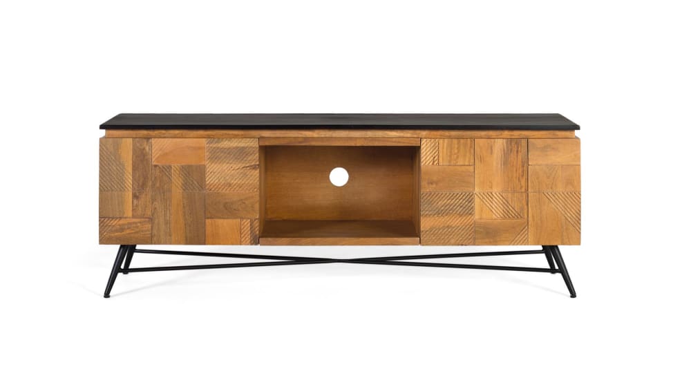 wohnli-moebel-suche-TV-Schrank-aus-Mangoholz-mit-natuerlichem-Finish-150-cm Wohnli Möbelsuche - TV-Schrank aus Mangoholz mit natürlichem Finish 150 cm