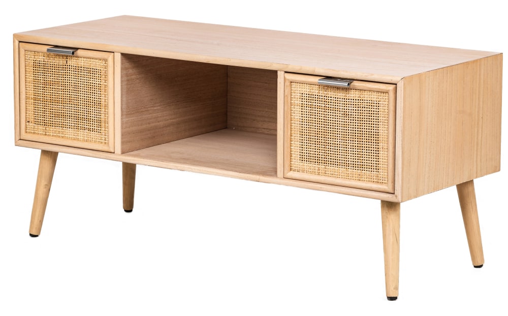 wohnli-moebel-suche-TV-Schrank-aus-Massivholz-und-Rattan-mit-2-Schubladen Wohnli Möbelsuche - TV-Schrank aus Massivholz und Rattan mit 2 Schubladen