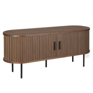 Wohnli Möbelsuche - TV-Schrank aus Melamin und Stahl 120 cm braun