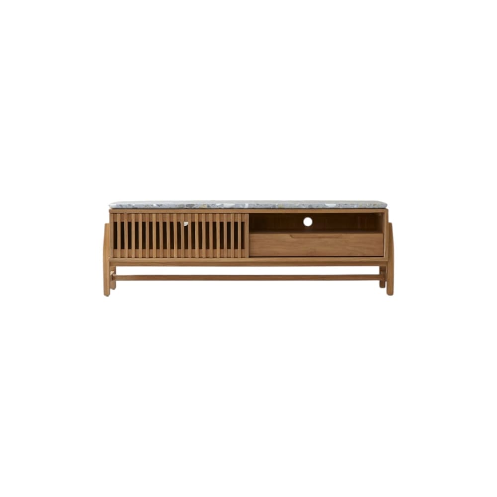 wohnli-moebel-suche-TV-Schrank-aus-massivem-Teakholz-und-Premium-Terrazzo-140-cm Wohnli Möbelsuche - TV-Schrank aus massivem Teakholz und Premium-Terrazzo 140 cm