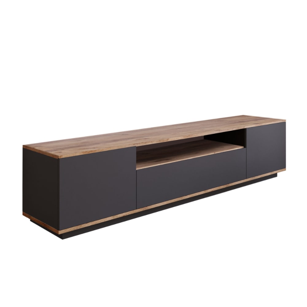 wohnli-moebel-suche-TV-Schrank-grau-und-Holz-180-cm Wohnli Möbelsuche - TV-Schrank grau und Holz 180 cm