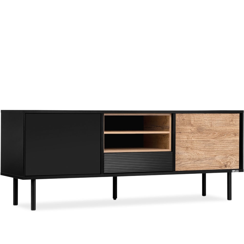 wohnli-moebel-suche-TV-Schrank-im-Loft-Stil-schwarz Wohnli Möbelsuche - TV-Schrank im Loft-Stil