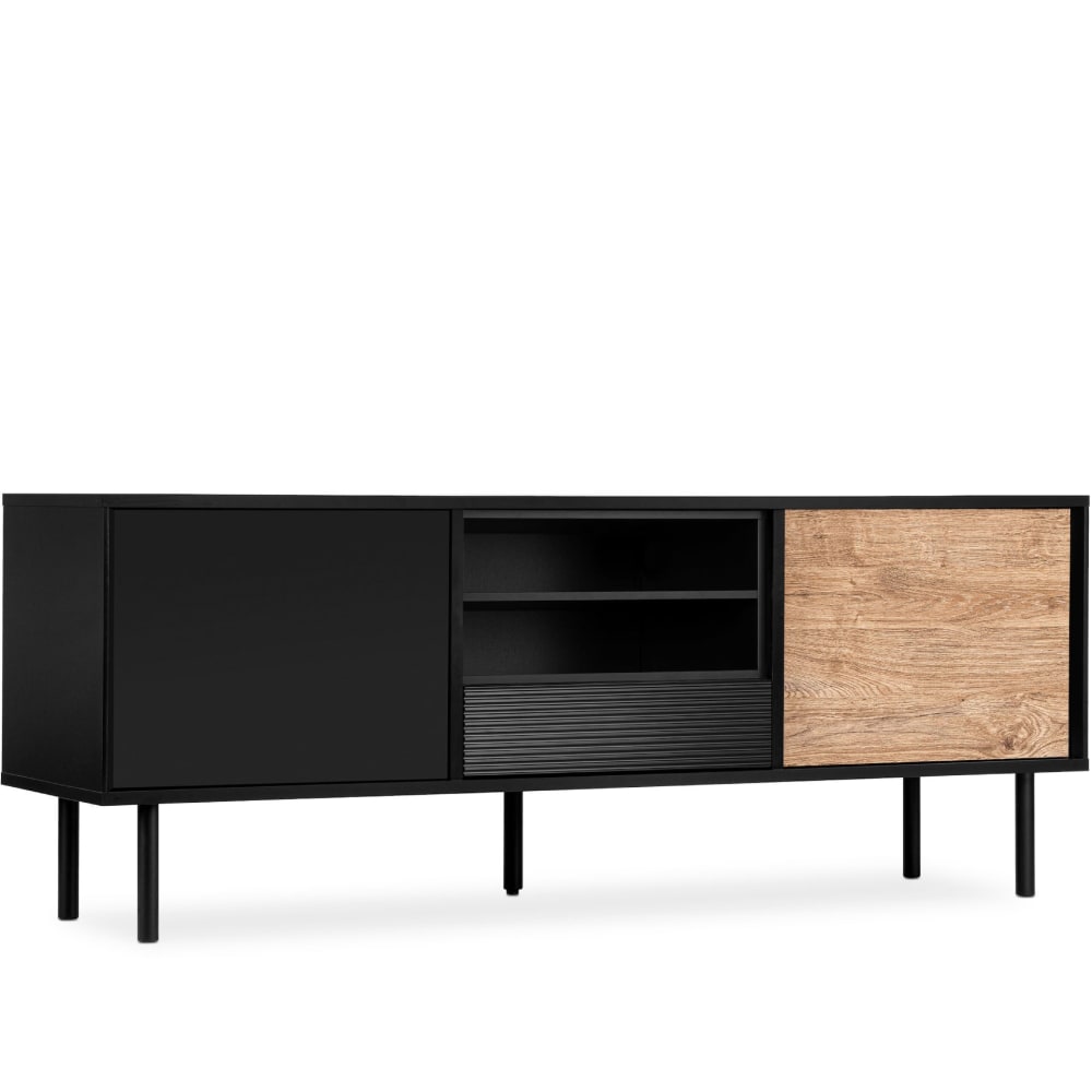 wohnli-moebel-suche-TV-Schrank-im-Loft-Stil-schwarz Wohnli Möbelsuche - TV-Schrank im Loft-Stil