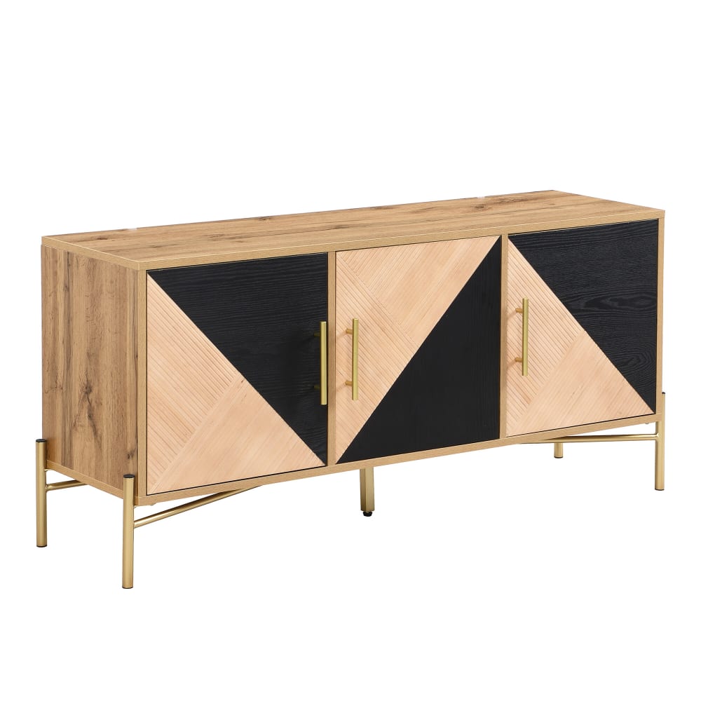 wohnli-moebel-suche-TV-Schrank-in-Holzoptik-Beige-und-Schwarz Wohnli Möbelsuche - TV-Schrank in Holzoptik