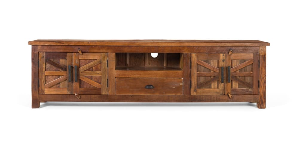wohnli-moebel-suche-TV-Schrank-mit-2-Tueren-und-1-Schublade-aus-Recyclingholz Wohnli Möbelsuche - TV-Schrank mit 2 Türen und 1 Schublade aus Recyclingholz.
