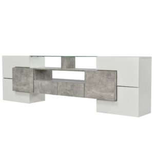 Wohnli Möbelsuche - TV-Schrank mit LED-Beleuchtung und Glasplatte