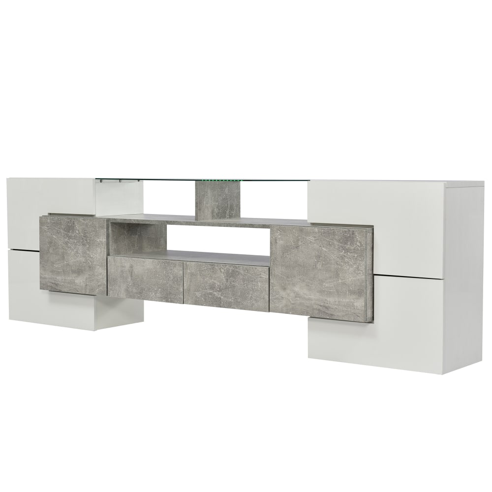 wohnli-moebel-suche-TV-Schrank-mit-LED-Beleuchtung-und-Glasplatte-weiss Wohnli Möbelsuche - TV-Schrank mit LED-Beleuchtung und Glasplatte