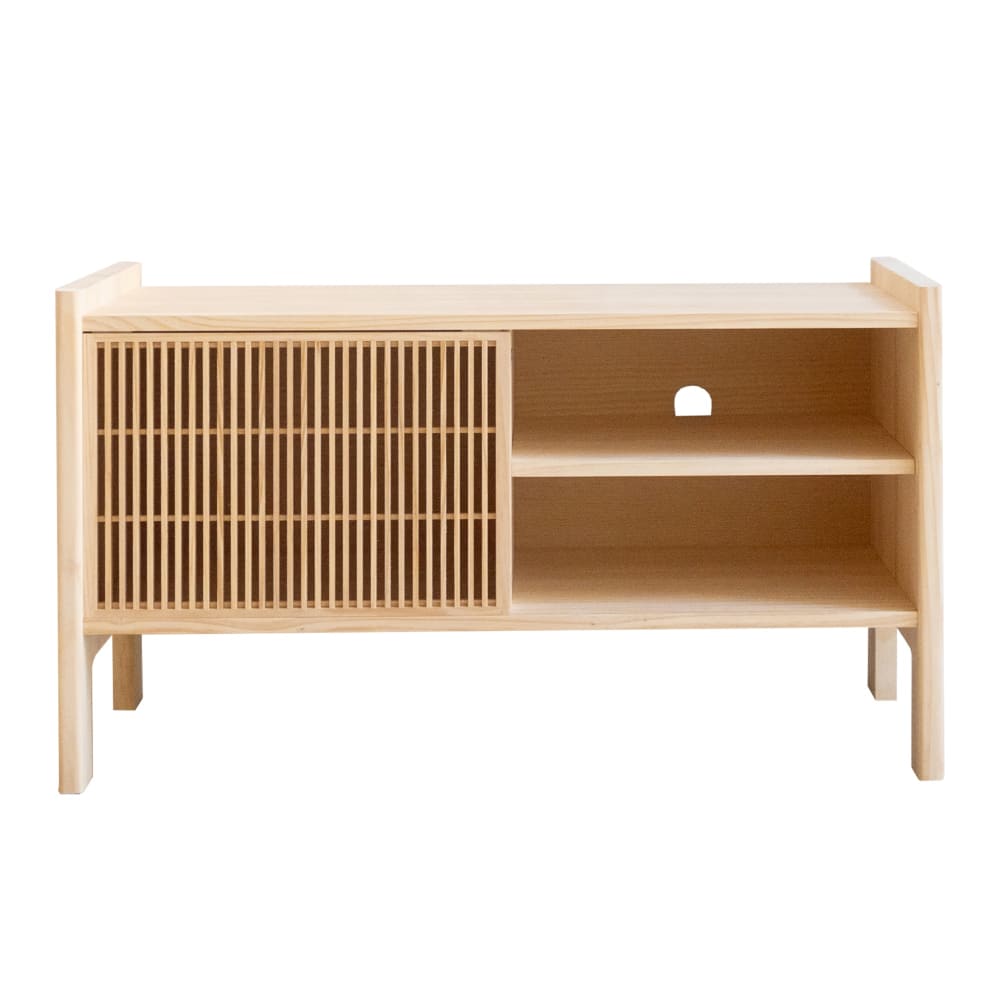 wohnli-moebel-suche-TV-Staender-aus-Vinyl-in-Kiefer-natur-1022-cm-Unlackiert Wohnli Möbelsuche - TV- Ständer aus Vinyl in Kiefer natur 102