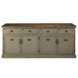 Wohnli Möbelsuche - Thekenschrank mit 4 Türen und 4 Schubladen aus patiniertem