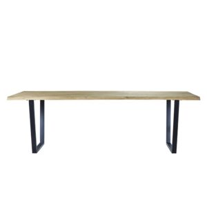 Wohnli Möbelsuche - Tisch aus massivem recyceltem Teakholz und Metall 10 Pers.