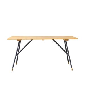 Wohnli Möbelsuche - Tisch aus massiver Kiefer und Metall 6 pers.