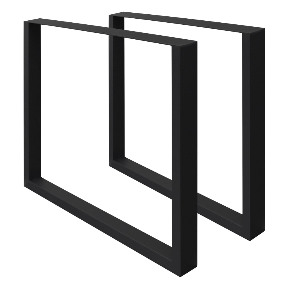 wohnli-moebel-suche-Tischbeine-2er-Set-70-x-72-cm-Schwarz-aus-Stahl-Industriedesign Wohnli Möbelsuche - Tischbeine 2er Set 70 x 72 cm