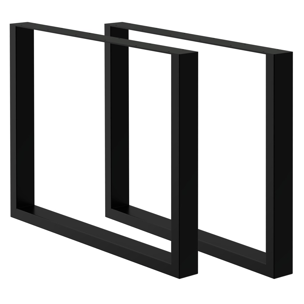 wohnli-moebel-suche-Tischbeine-2er-Set-80-x-72-cm-Schwarz-aus-Stahl-Industriedesign Wohnli Möbelsuche - Tischbeine 2er Set 80 x 72 cm