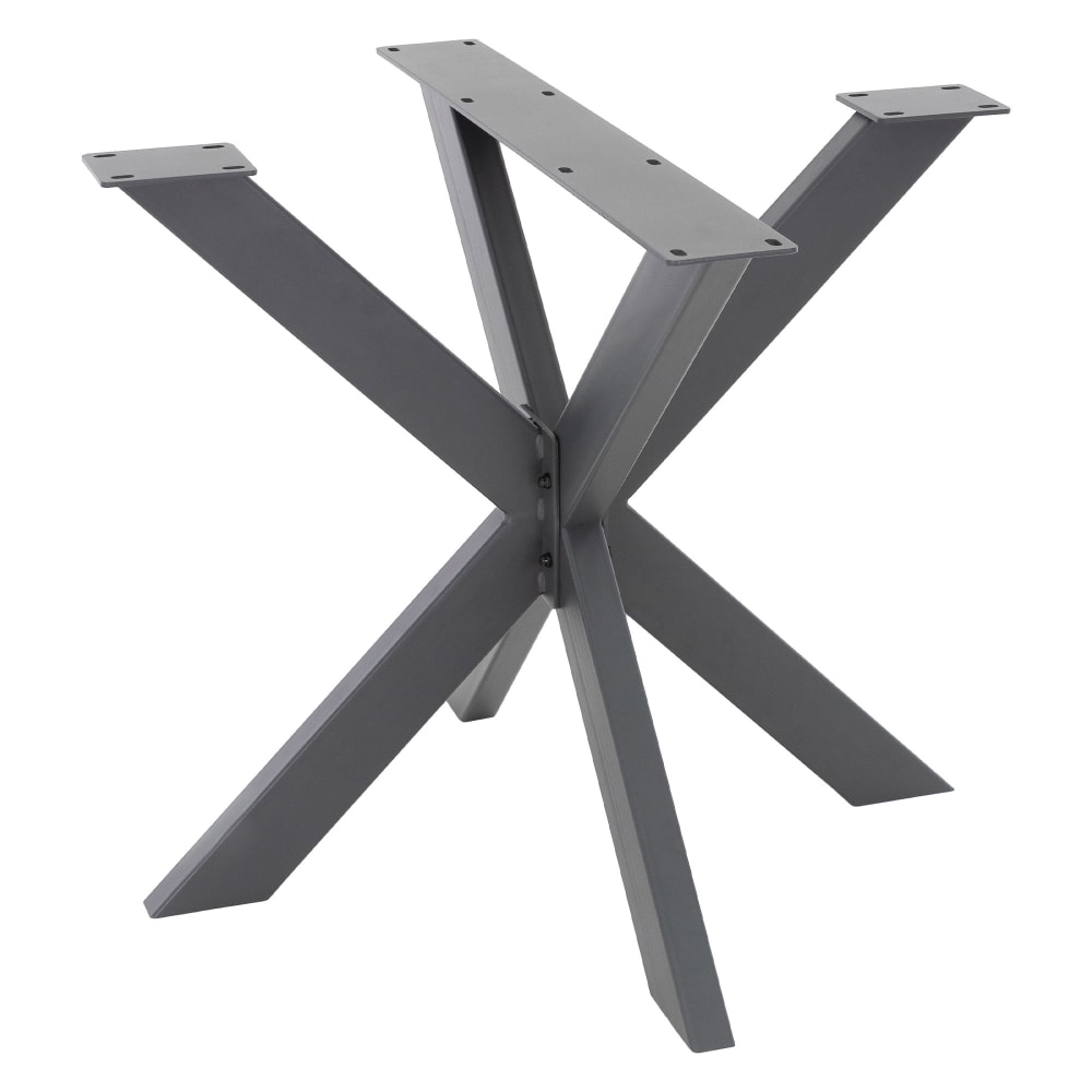wohnli-moebel-suche-Tischgestell-Spider-85-x-85-x-71-cm-Anthrazit-X-Design-aus-Stahl Wohnli Möbelsuche - Tischgestell Spider 85 x 85 x 71 cm