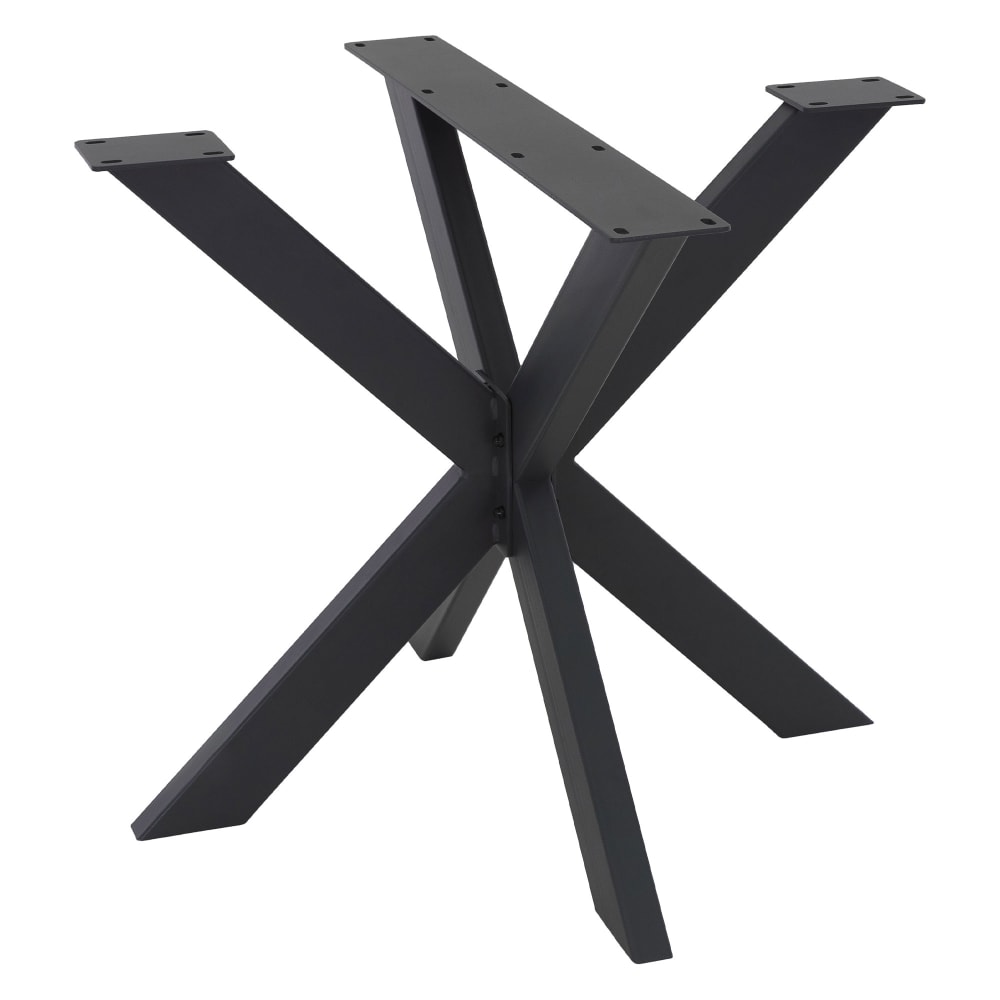 wohnli-moebel-suche-Tischgestell-Spider-85-x-85-x-71-cm-Schwarz-X-Design-aus-Stahl Wohnli Möbelsuche - Tischgestell Spider 85 x 85 x 71 cm