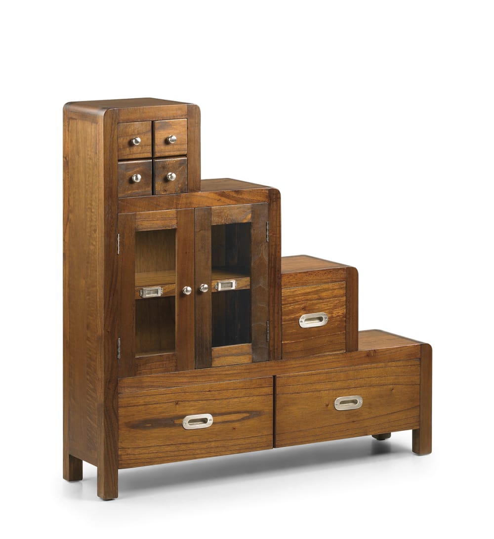 wohnli-moebel-suche-Treppenmoebel-mit-2-Tueren-und-7-Schubladen-aus-braunem-Holz-L-98-cm Wohnli Möbelsuche - Treppenmöbel mit 2 Türen und 7 Schubladen aus braunem Holz
