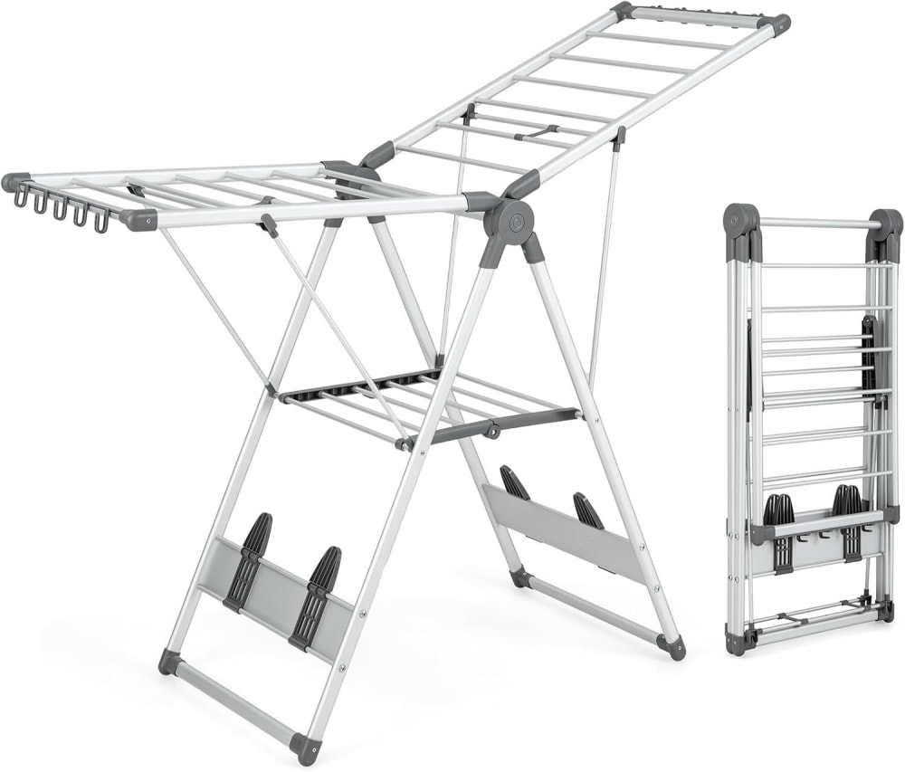 Wohnli Möbelsuche - Trockenständer aus Aluminium 141 x 48 x 131 cm