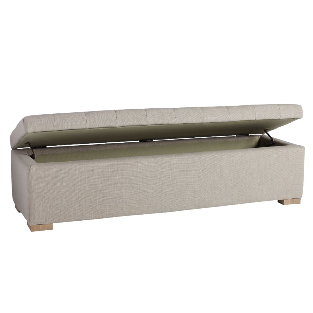 wohnli-moebel-suche-Truhenbank-aus-Leinenstoff-L140-cm Wohnli Möbelsuche - Truhenbank aus Leinenstoff - L140 cm