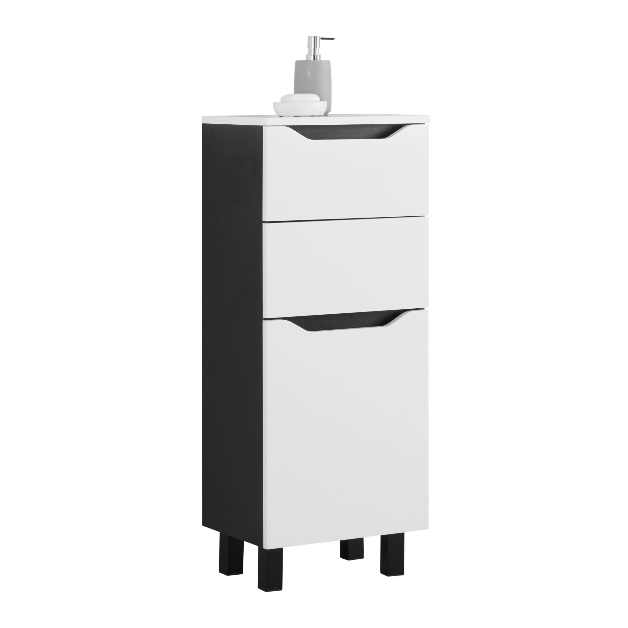 wohnli-moebel-suche-Unterschrank-Wave-II-in-SchwarzWeiss Wohnli Möbelsuche - Unterschrank Wave II in Schwarz/Weiß