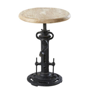 wohnli-moebel-suche-Verstellbarer-Hocker-aus-Mangoholz-und-schwarzem-Metall Wohnli Möbelsuche - Verstellbarer Hocker aus Mangoholz und schwarzem Metall