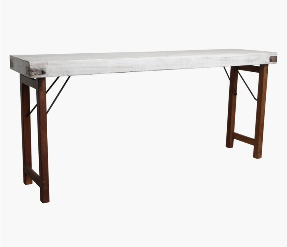 Wohnli Möbelsuche - Vintage Konsole aus weißem Holz