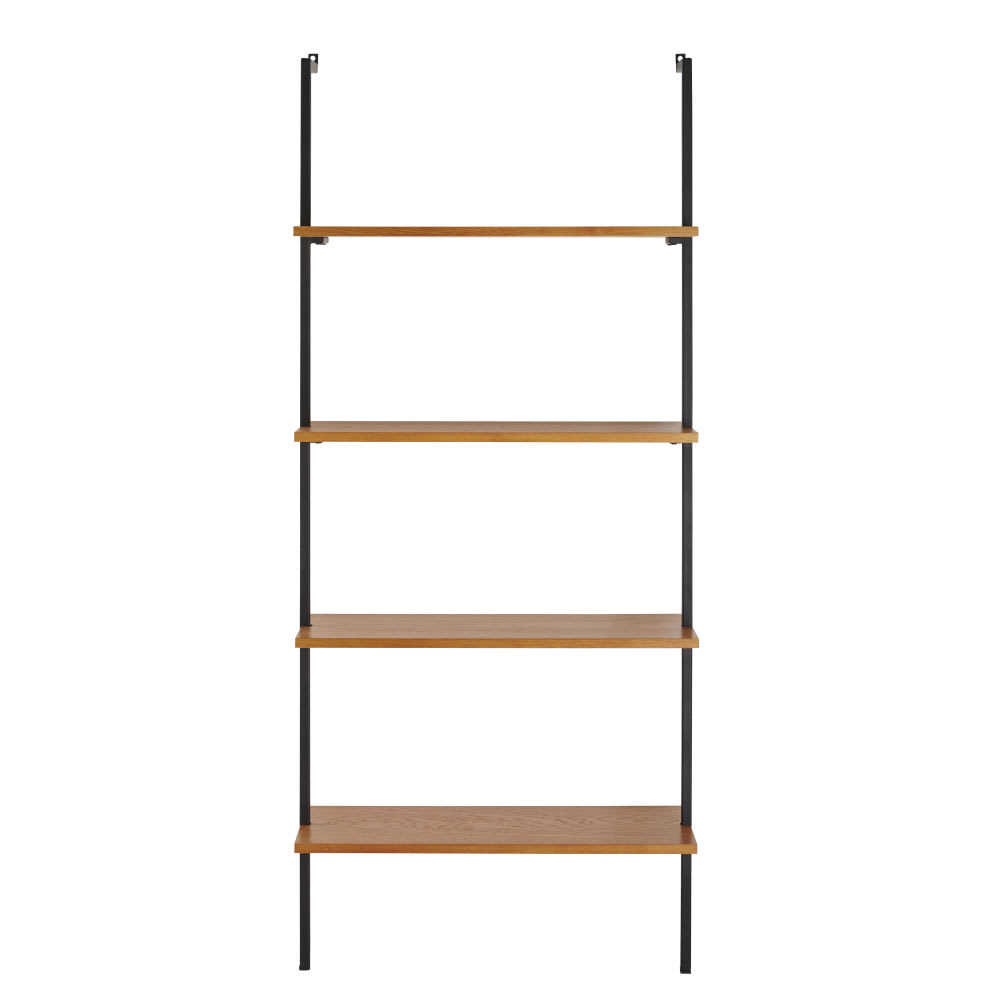 Wohnli Möbelsuche - Vintage-Wandregal aus schwarzem Metall