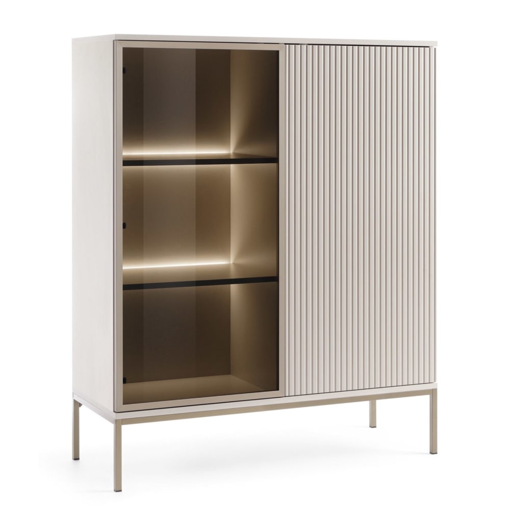 Wohnli Möbelsuche - Vitrine 2-türig mit LED