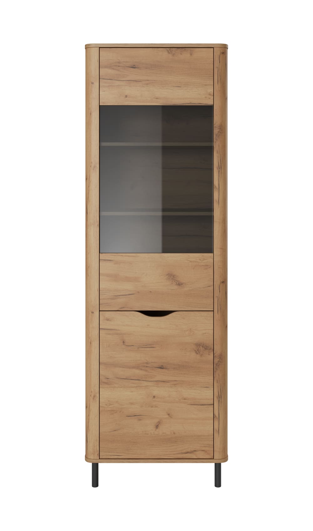 wohnli-moebel-suche-Vitrine-Holzeffekt-Beige Wohnli Möbelsuche - Vitrine Holzeffekt Beige