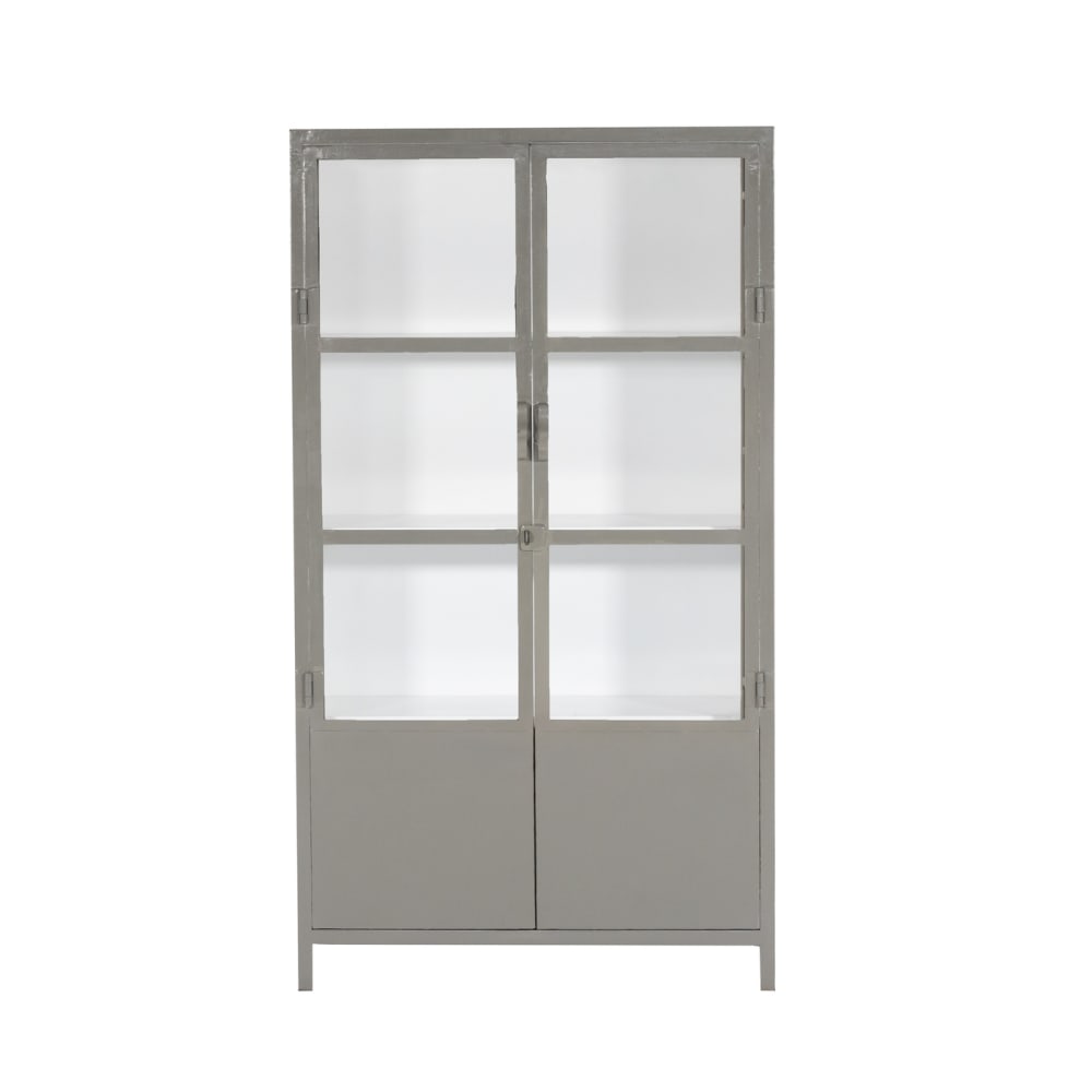 Wohnli Möbelsuche - Vitrine aus Metall 100x43x180cm