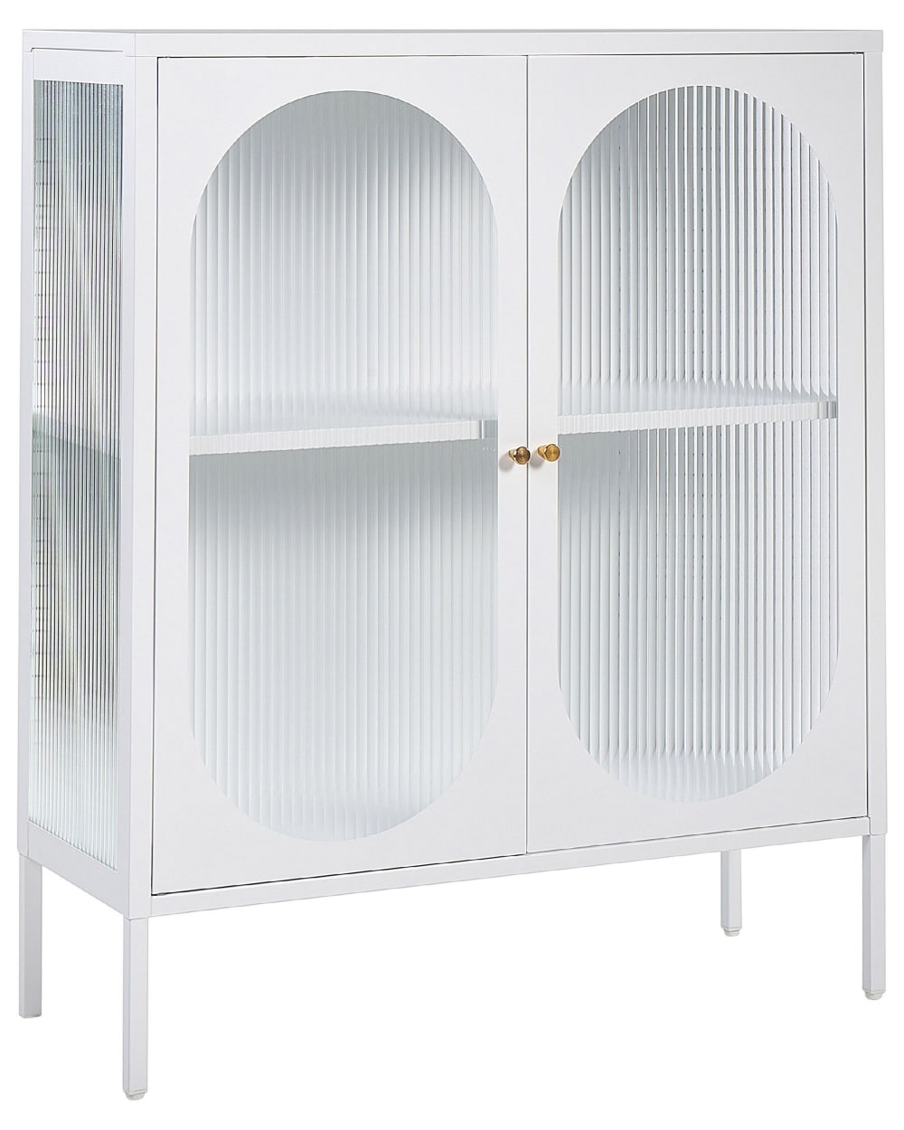 wohnli-moebel-suche-Vitrine-aus-Stahl-111cm-weiss Wohnli Möbelsuche - Vitrine aus Stahl 111cm