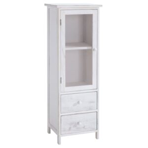 wohnli-moebel-suche-Vitrine-mit-1-Tuer-2-Schubladen-weiss Wohnli Möbelsuche - Vitrine mit 1 Tür 2 Schubladen