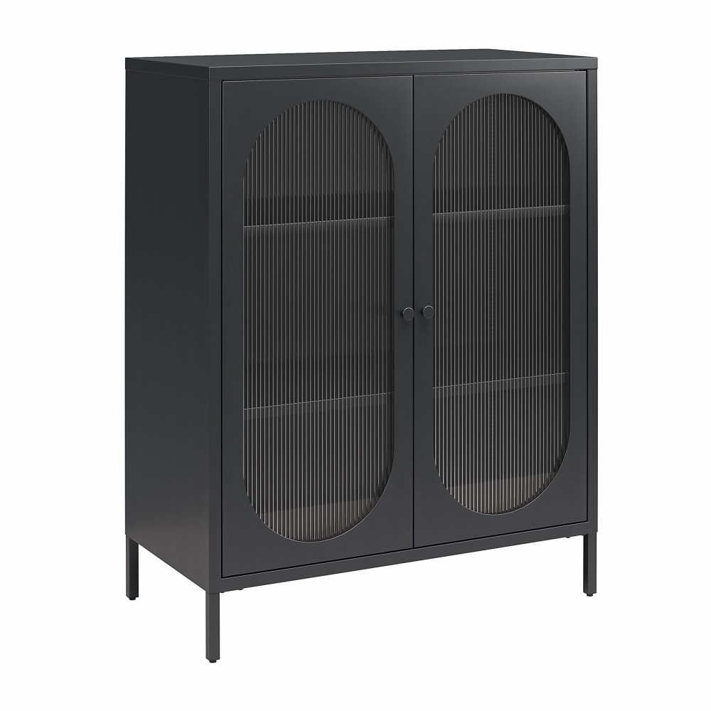 wohnli-moebel-suche-Vitrine-mit-2-Glastueren-aus-Metall-schwarz Wohnli Möbelsuche - Vitrine mit 2 Glastüren aus Metall