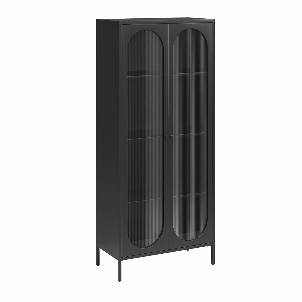 wohnli-moebel-suche-Vitrine-mit-2-Glastueren-aus-Metall-schwarz Wohnli Möbelsuche - Vitrine mit 2 Glastüren aus Metall