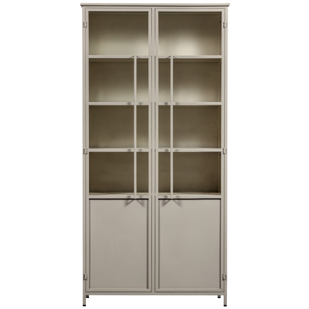 Wohnli Möbelsuche - Vitrine mit 2 Türen aus Metall