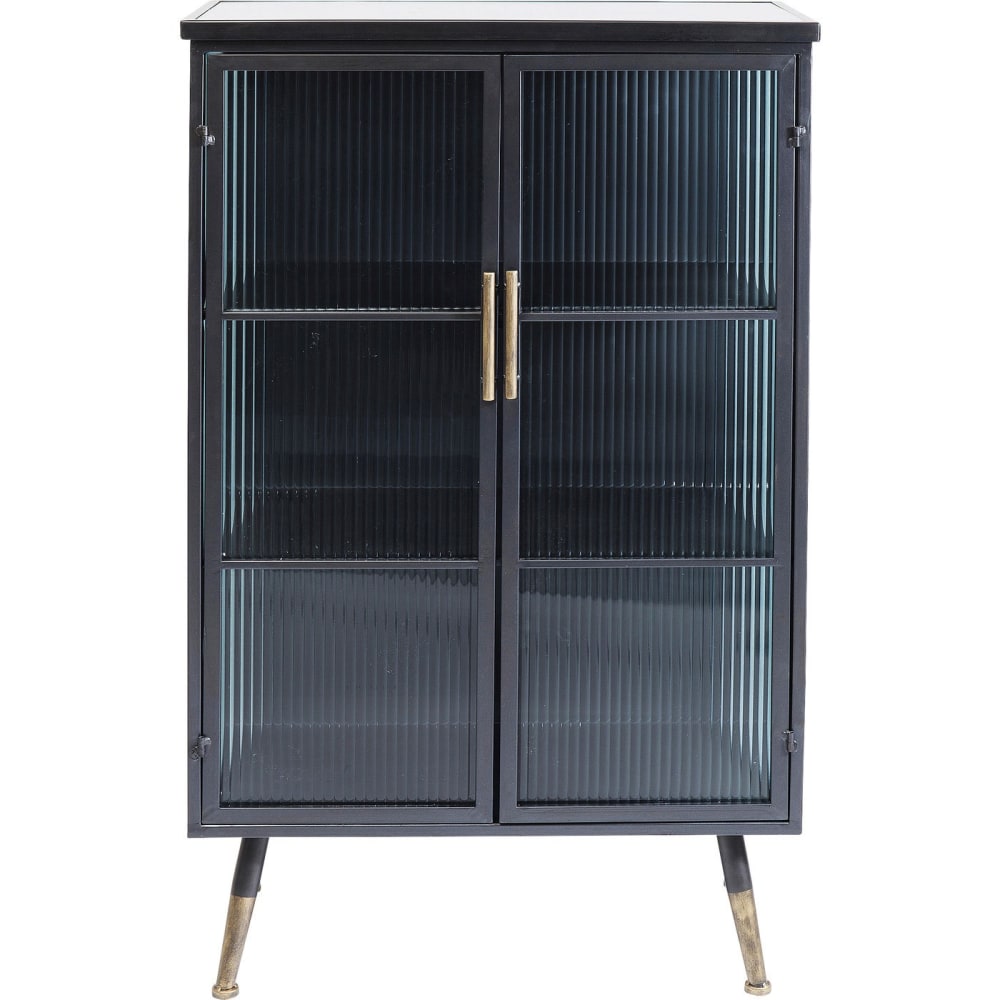 wohnli-moebel-suche-Vitrine-mit-2-Tueren-aus-Stahl-und-Glas-schwarz Wohnli Möbelsuche - Vitrine mit 2 Türen aus Stahl und Glas