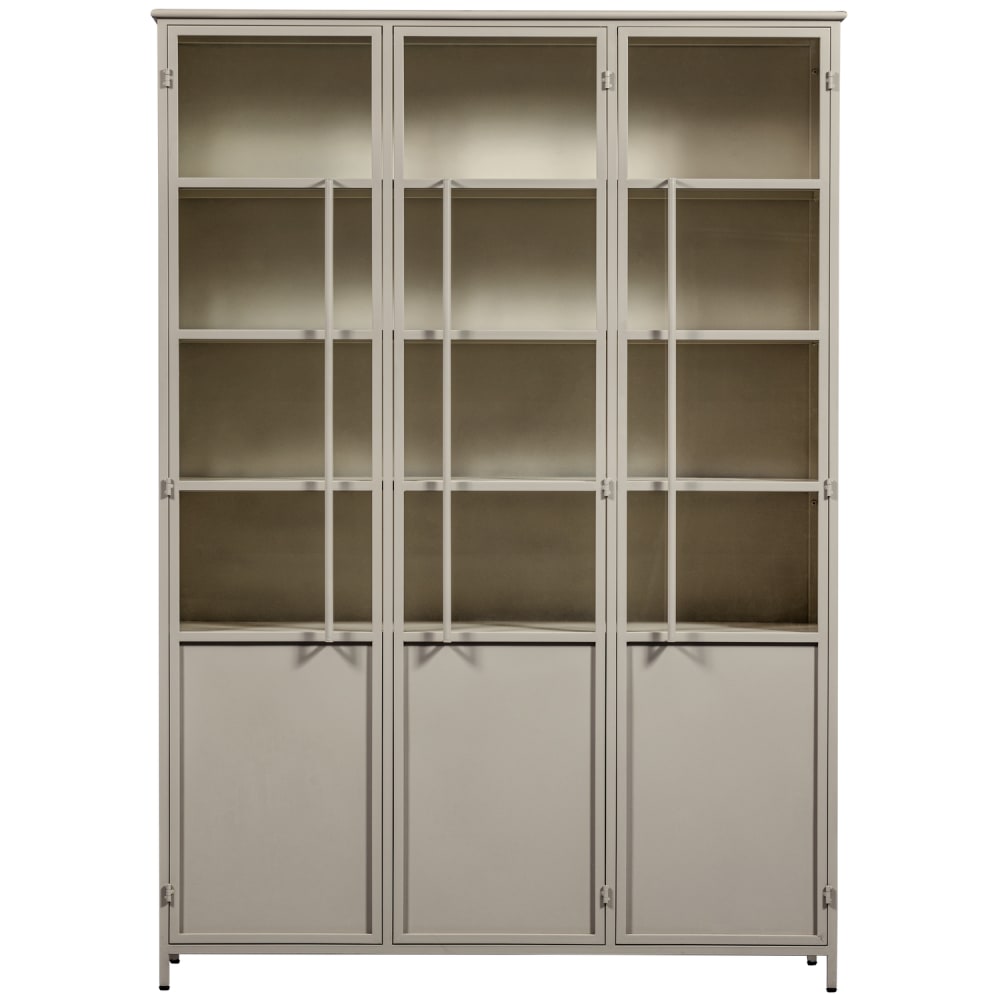 Wohnli Möbelsuche - Vitrine mit 3 Türen aus Metall